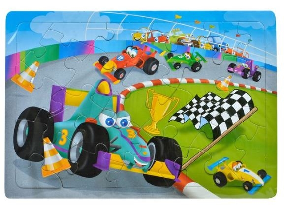 Puzzle - Masini de curse, 24 piese - Activitati pentru copii (3+)