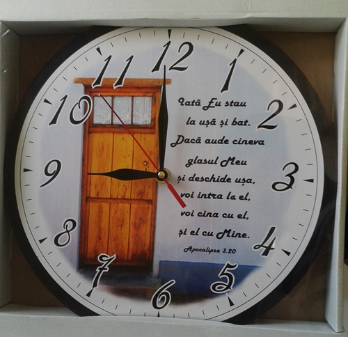 Ceas - Iata Eu stau la usa si bat - 20 cm