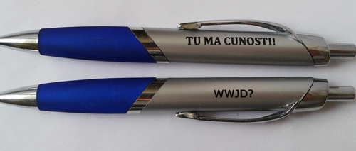 Pix cu mesaj crestin fata/verso - Tu ma cunosti! - WWJD? Pix cu mesaj crestin fata/verso - Tu ma cunosti! - WWJD?