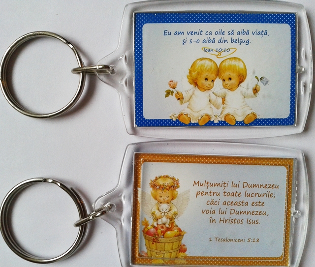 Brelocuri crestine fata/verso - Eu am venit ca oile sa aiba viata/Multumiti lui Dumnezeu Brelocuri crestine fata/verso - Eu am venit ca oile sa aiba viata/Multumiti lui Dumnezeu