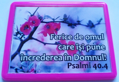Magnet cu verset biblic - Psalmi 40:4