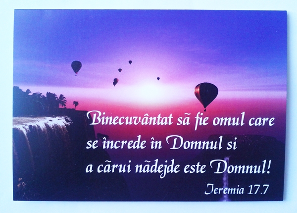 Felicitare - Ieremia 17:7 Felicitare - Ieremia 17:7