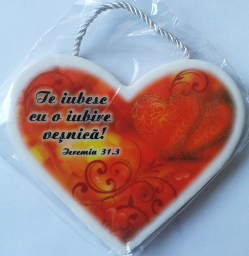 Aplica ceramica - Te iubesc cu o iubire vesnica Aplica ceramica - Te iubesc cu o iubire vesnica