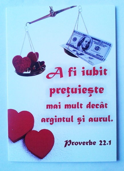 Felicitare - Proverbe 22:1 Felicitare - Proverbe 22:1