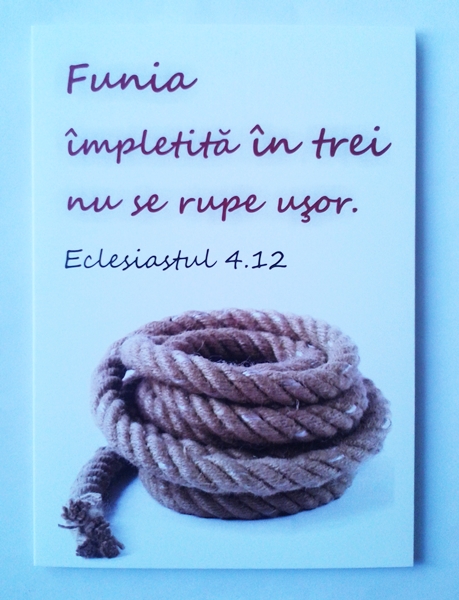 Felicitare crestina - Eclesiastul 4:12 Felicitare crestina - Eclesiastul 4:12