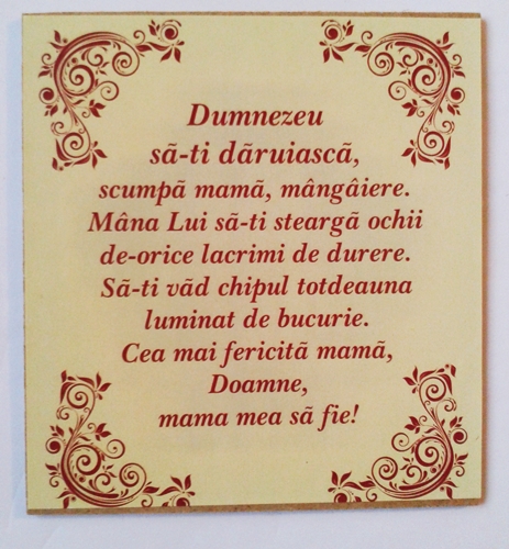 Ornament cu magnet - Dumnezeu sa-ti daruiasca Ornament cu magnet - Dumnezeu sa-ti daruiasca