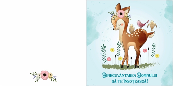 Felicitare - Binecuvantarea Domnului sa te insoteasca! Felicitare - Binecuvantarea Domnului sa te insoteasca!