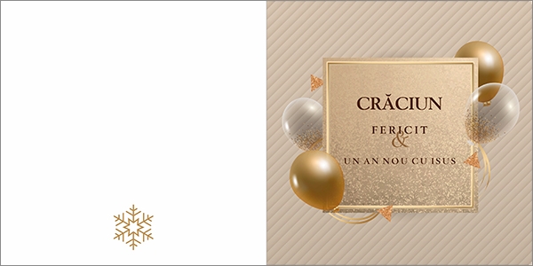 Felicitare - "Crăciun Fericit & Un An Nou cu Isus" Felicitare - "Crăciun Fericit & Un An Nou cu Isus"