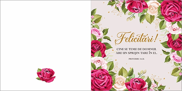 Felicitare - Felicitări! Cine se teme de Domnul... Felicitare - Felicitări! Cine se teme de Domnul...