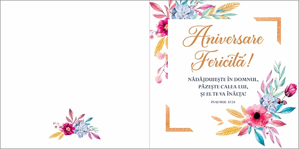 Felicitare - Aniversare fericită! Nădăjduiește în Domnul... Felicitare - Aniversare fericită! Nădăjduiește în Domnul...