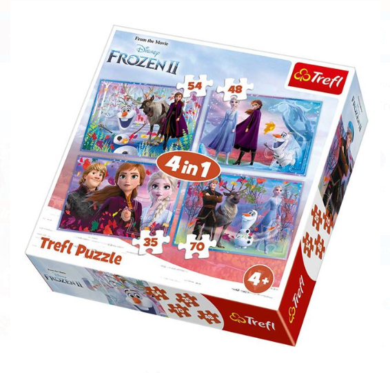 Puzzle Trefl - Frozen 2, 4 in 1  - Activitati pentru copii (4+) Puzzle Trefl - Frozen 2, 4 in 1  - Activitati pentru copii (4+)