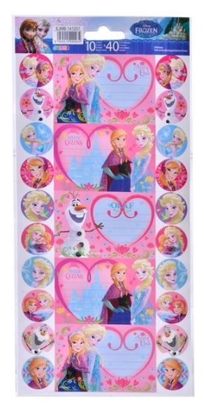 Etichete si autocolante - Frozen (7.5 x 5 cm si 2.5 cm) - 10 buc. + 40 buc. Etichete si autocolante - Frozen (7.5 x 5 cm si 2.5 cm) - 10 buc. + 40 buc.
