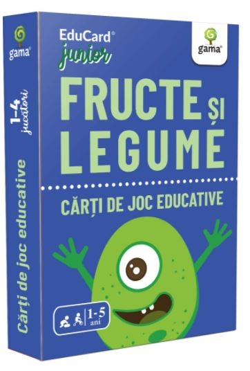 Carti de joc Educative - Fructe si legume (1-5 ani) Carti de joc Educative - Fructe si legume (1-5 ani)