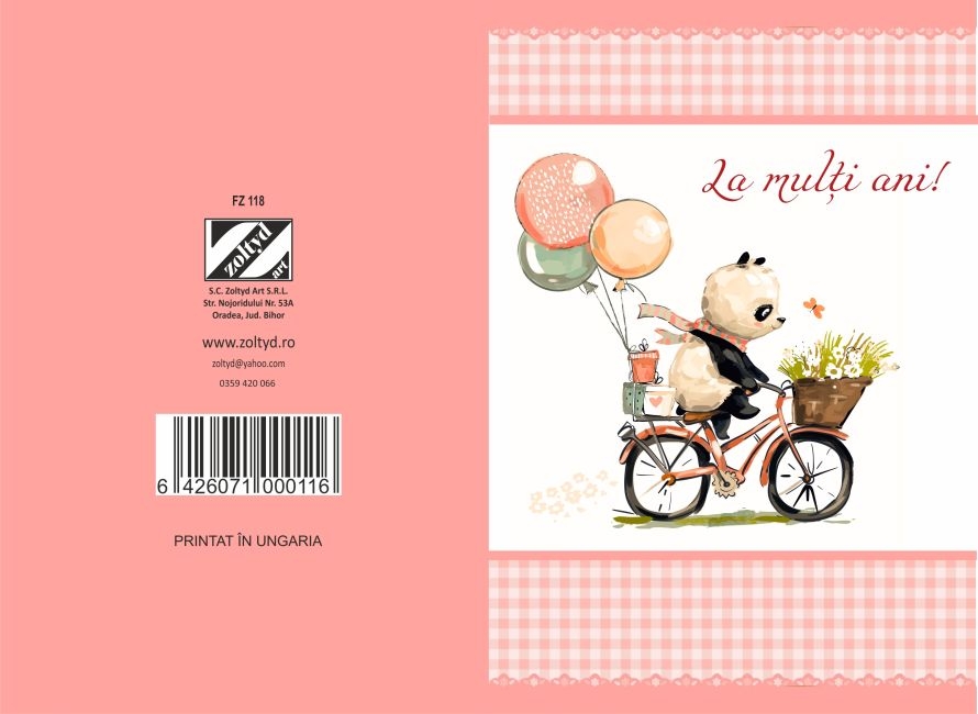 Felicitare copii  - La multi ani  ( 16.5 cm x 11.5 cm  ) Felicitare copii  - La multi ani  ( 16.5 cm x 11.5 cm  )