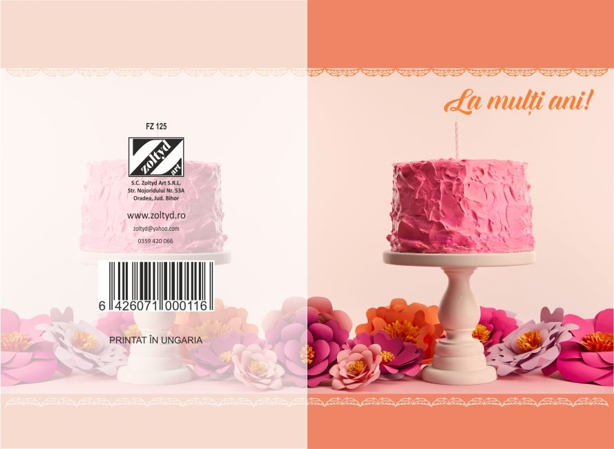 Felicitare copii  - La multi ani  ( 16.5 cm x 11.5 cm  ) Felicitare copii  - La multi ani  ( 16.5 cm x 11.5 cm  )