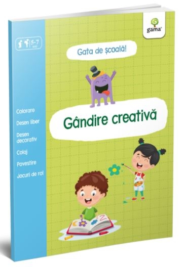 Gandire creativa - Carte cu activitati pentru copii (5-7 ani) Gandire creativa - Carte cu activitati pentru copii (5-7 ani)