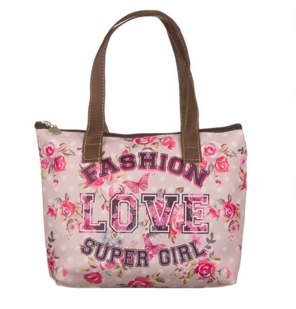 Geanta - Fashion, Love, Super girl (28x7x20 cm) Geanta - Fashion, Love, Super girl (28x7x20 cm)