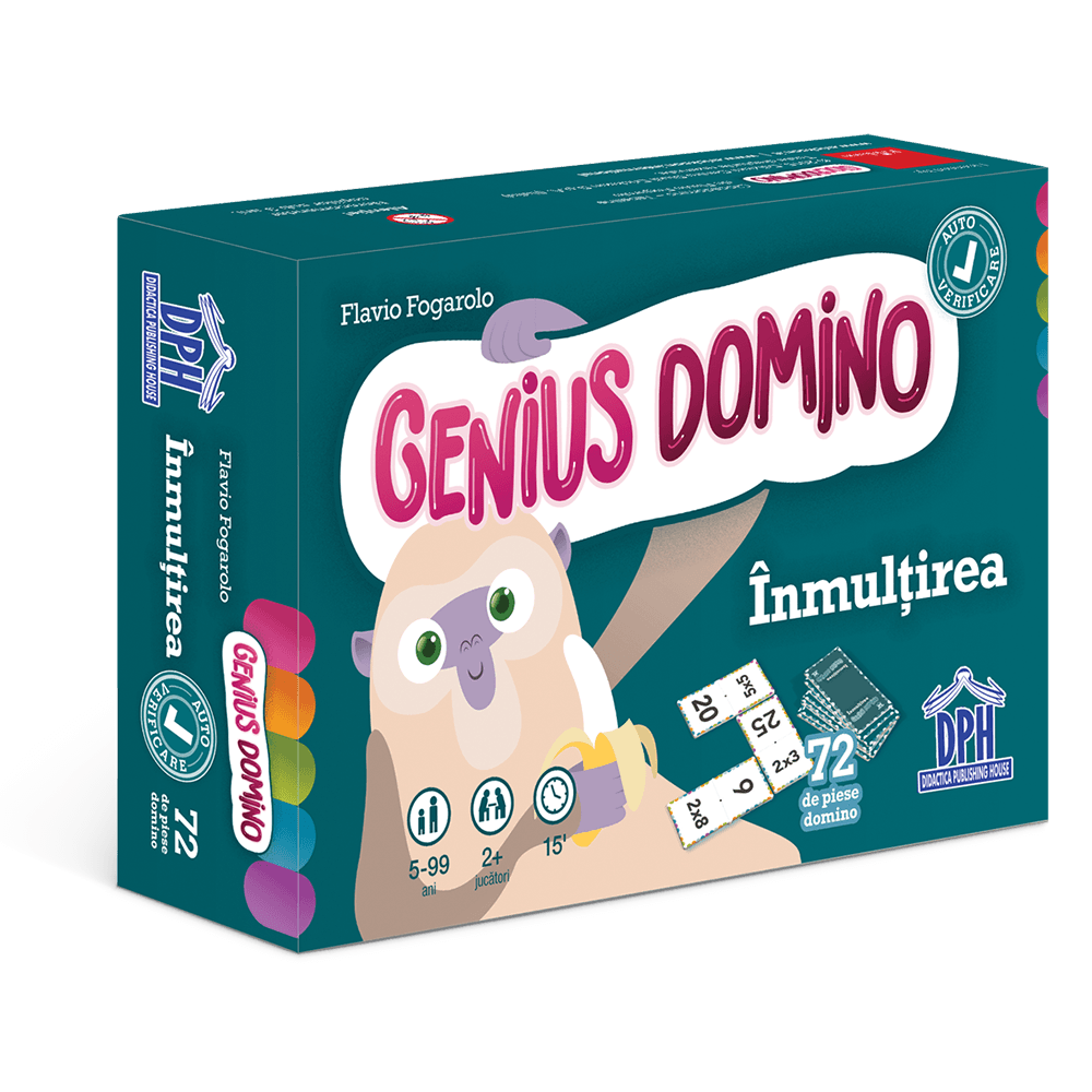 Genius domino - Inmultirea - Jocuri pentru copii (5+) Genius domino - Inmultirea - Jocuri pentru copii (5+)