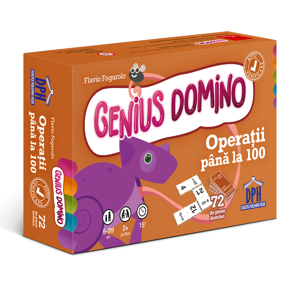 Genius domino - Operatii pana la 100 - Jocuri pentru copii (5+) Genius domino - Operatii pana la 100 - Jocuri pentru copii (5+)
