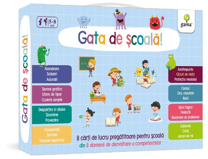 Gentuta Gata de scoala - Activitati pentru copii (5-8 ani) Gentuta Gata de scoala - Activitati pentru copii (5-8 ani)