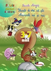 Ghiceste de vrei sa stii - Animale mii si mii 3-7 ani - Puzzle ghicitori de colorat
