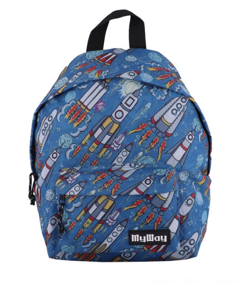 Rucsac gradinita, albastru, racheta Rucsac gradinita, albastru, racheta