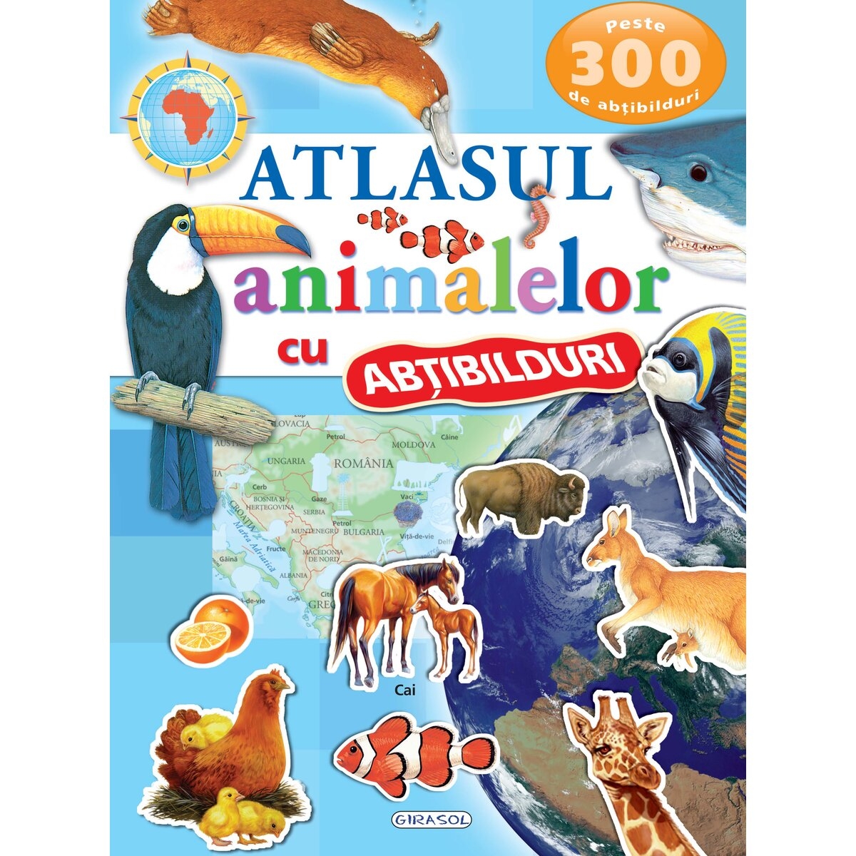 Atlasul animalelor cu abtibilduri Atlasul animalelor cu abtibilduri