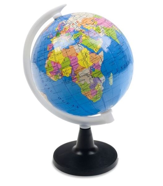 Glob pamantesc cu harta politica (Diameteu glob 10.6 cm) Glob pamantesc cu harta politica (Diameteu glob 10.6 cm)
