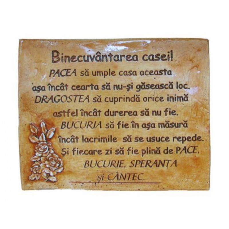 Placheta - Binecuvantarea casei (1) Placheta - Binecuvantarea casei (1)
