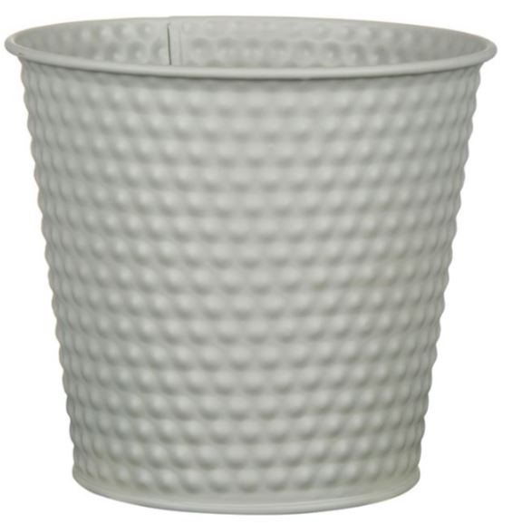 Masca pentru ghiveci, de metal, gri (16x15cm) Masca pentru ghiveci, de metal, gri (16x15cm)