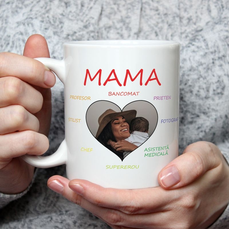 Cană personalizată cu poză – Mama Cană personalizată cu poză – Mama