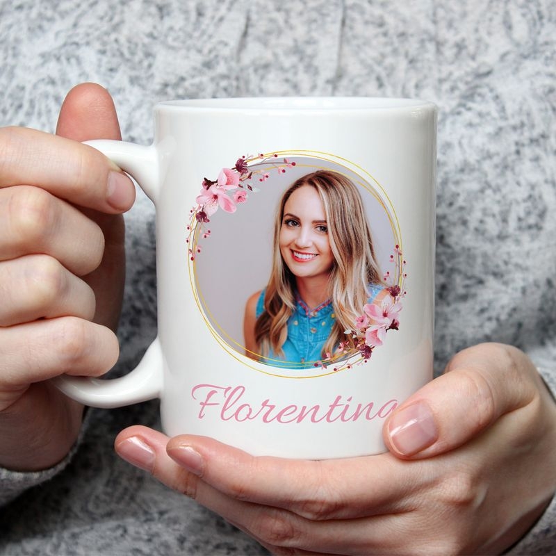 Cană personalizată cu poză și nume – Femeie Cană personalizată cu poză și nume – Femeie