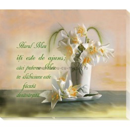 Tablou canvas (25x30cm) - Harul Meu îți este îndeajuns Tablou canvas (25x30cm) - Harul Meu îți este îndeajuns