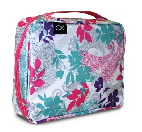 Husa mare pentru Biblie, multicolora cu flori Husa mare pentru Biblie, multicolora cu flori