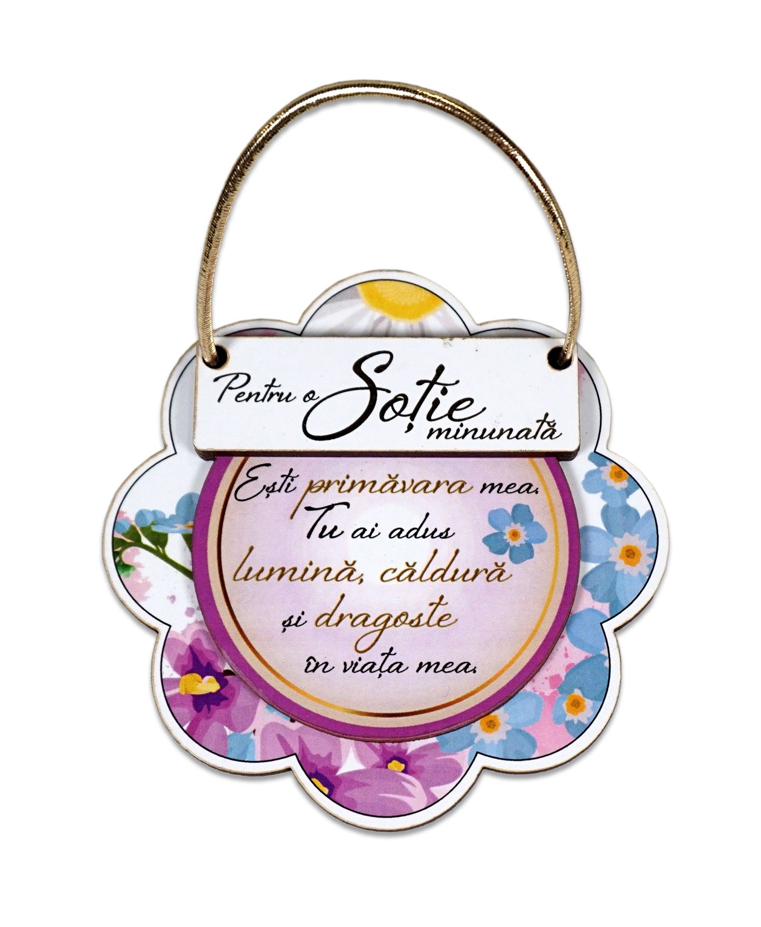 Placheta sentimentala floare - Sotie Placheta sentimentala floare - Sotie