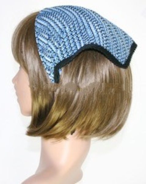 Batic plisat -  Bleu cu faguri (60x36 cm) Batic plisat -  Bleu cu faguri (60x36 cm)