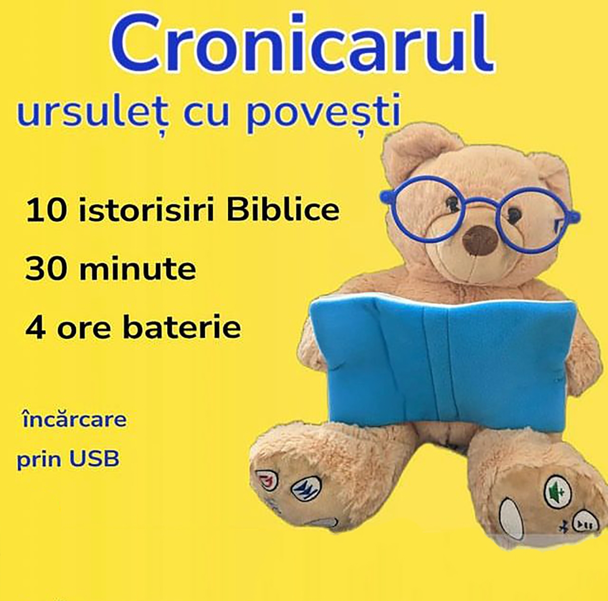 Ursuleț din pluș cu povestiri biblice Ursuleț din pluș cu povestiri biblice