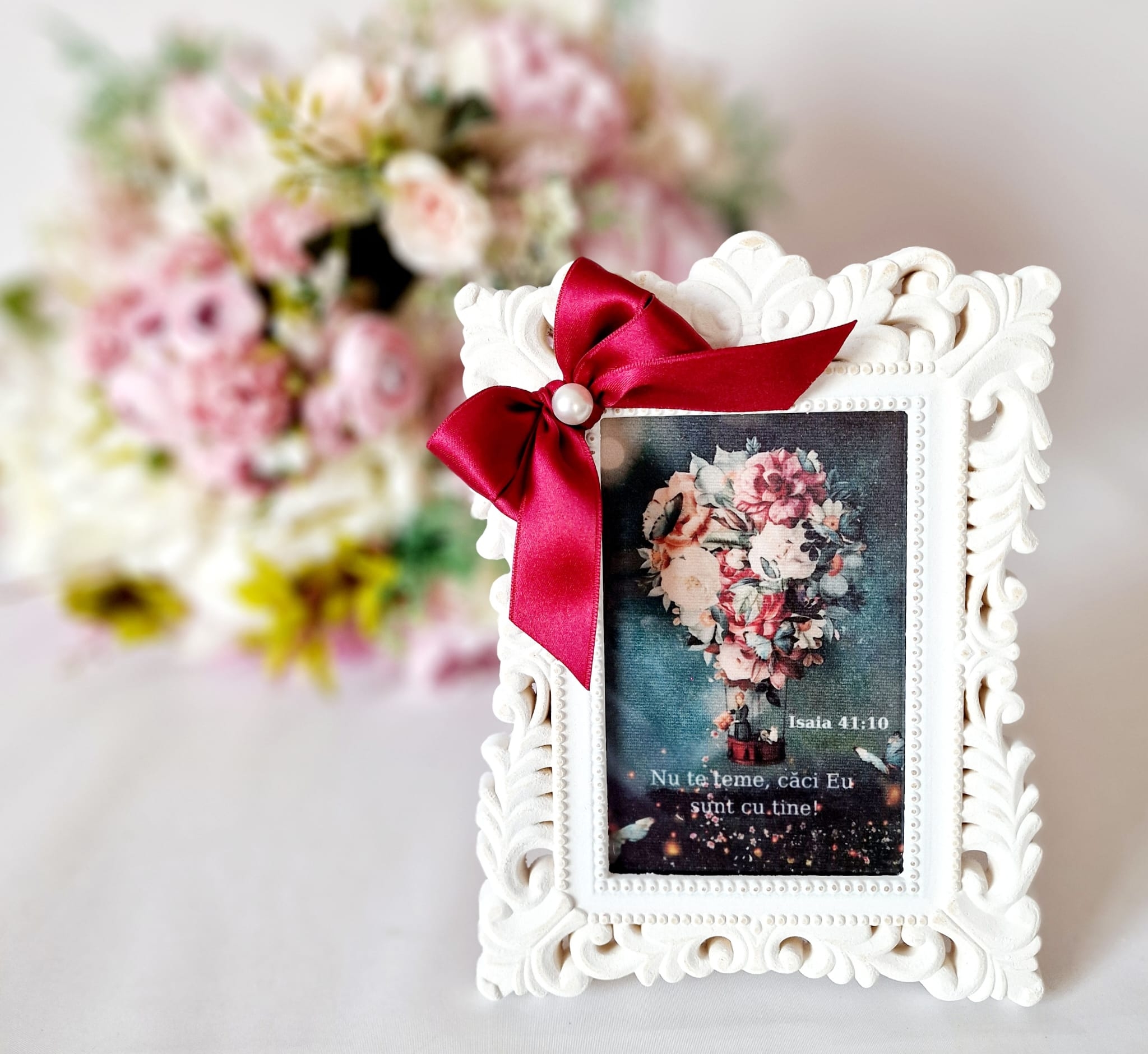 Rama foto handmade, din lemn - Nu te teme, căci Eu sunt cu tine! Rama foto handmade, din lemn - Nu te teme, căci Eu sunt cu tine!