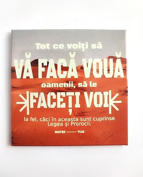 Magnet cu mesaj creștin - „Tot ce voiți...” Matei 7:12 Magnet cu mesaj creștin - „Tot ce voiți...” Matei 7:12