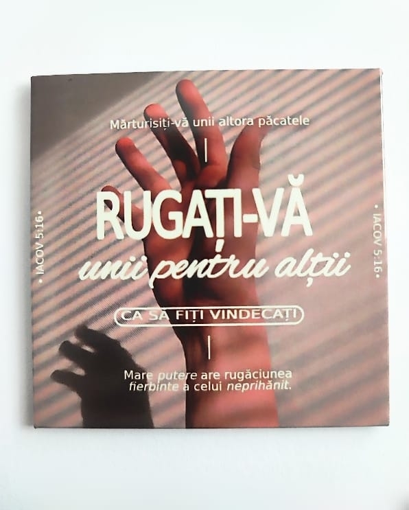 Magnet cu mesaj creștin - „Rugați-vă unii pentru alții...” Iacov 5:16 Magnet cu mesaj creștin - „Rugați-vă unii pentru alții...” Iacov 5:16