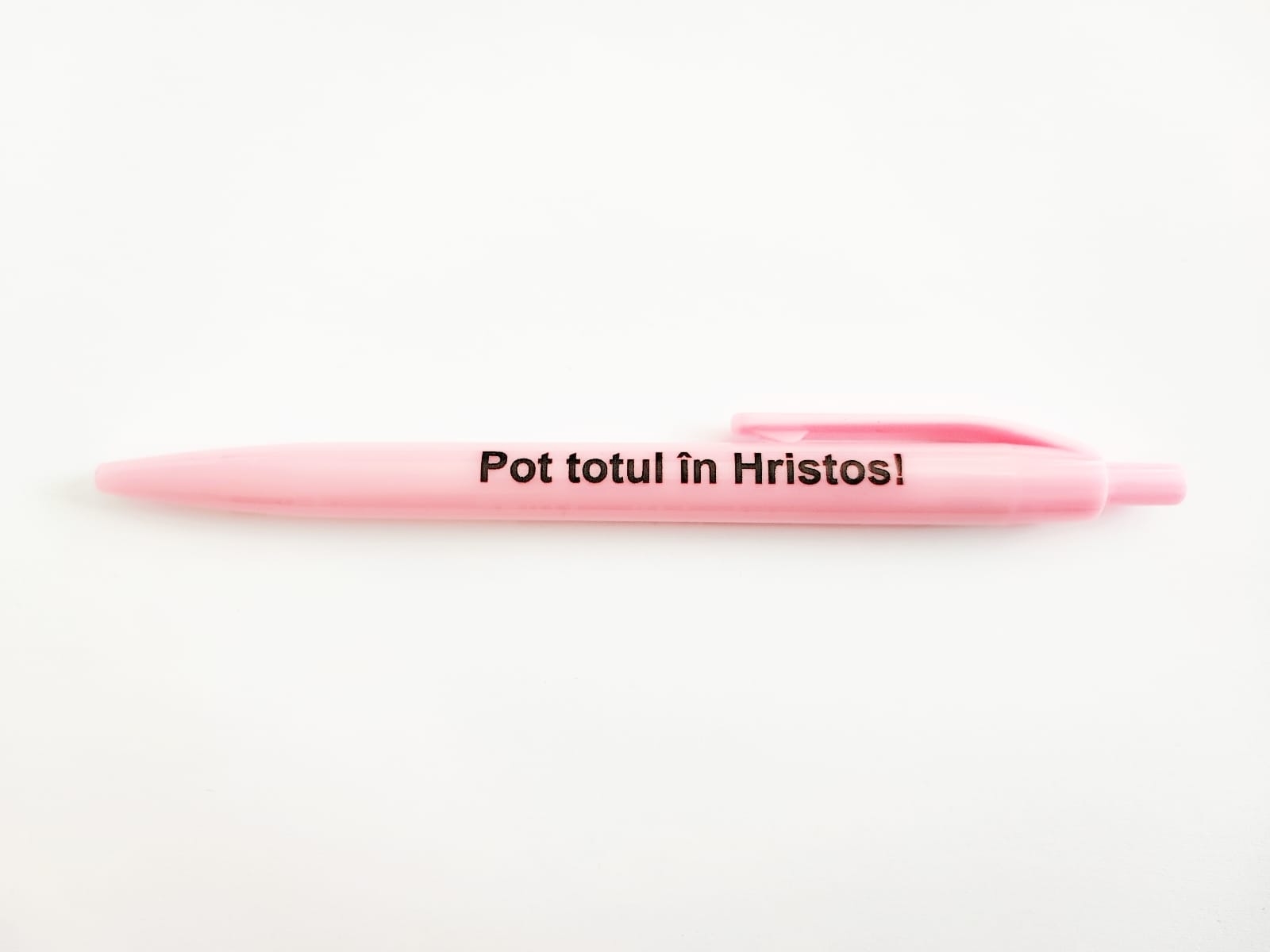 Pix cu mesaj crestin - Pot totul în Hristos! (roz)