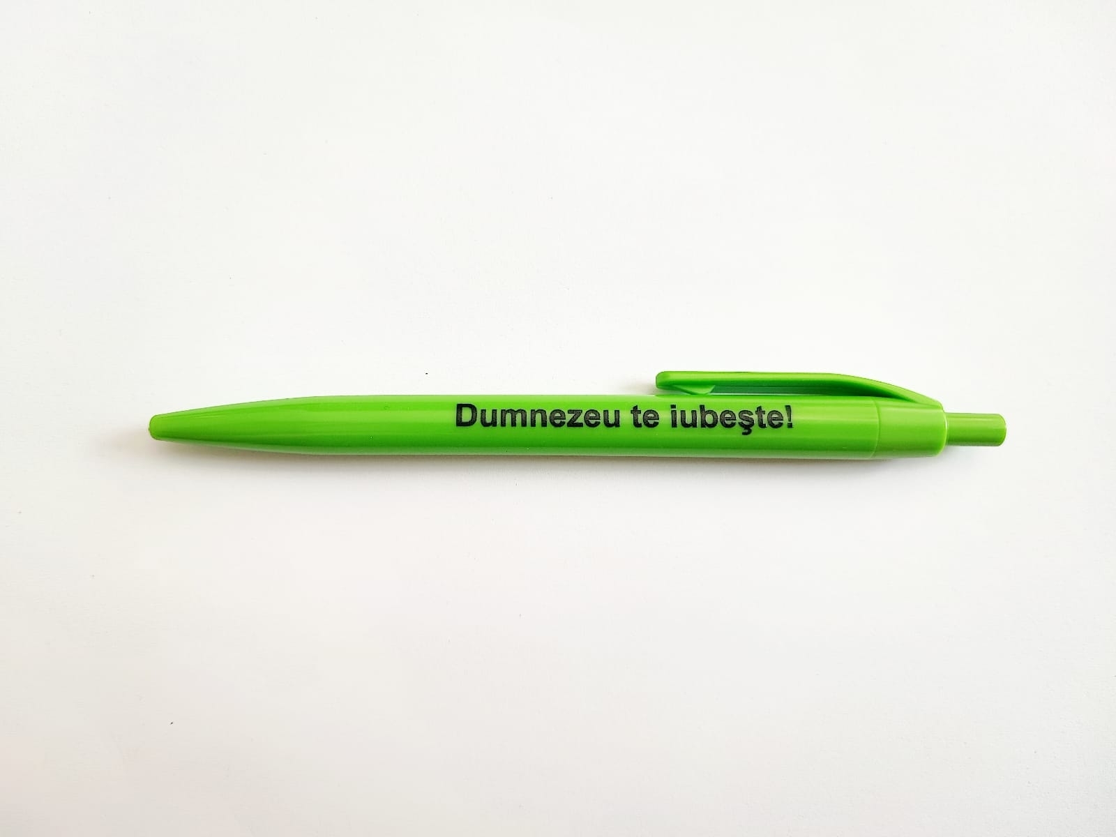 Pix cu mesaj crestin - Dumnezeu te iubește! (verde deschis) Pix cu mesaj crestin - Dumnezeu te iubește! (verde deschis)