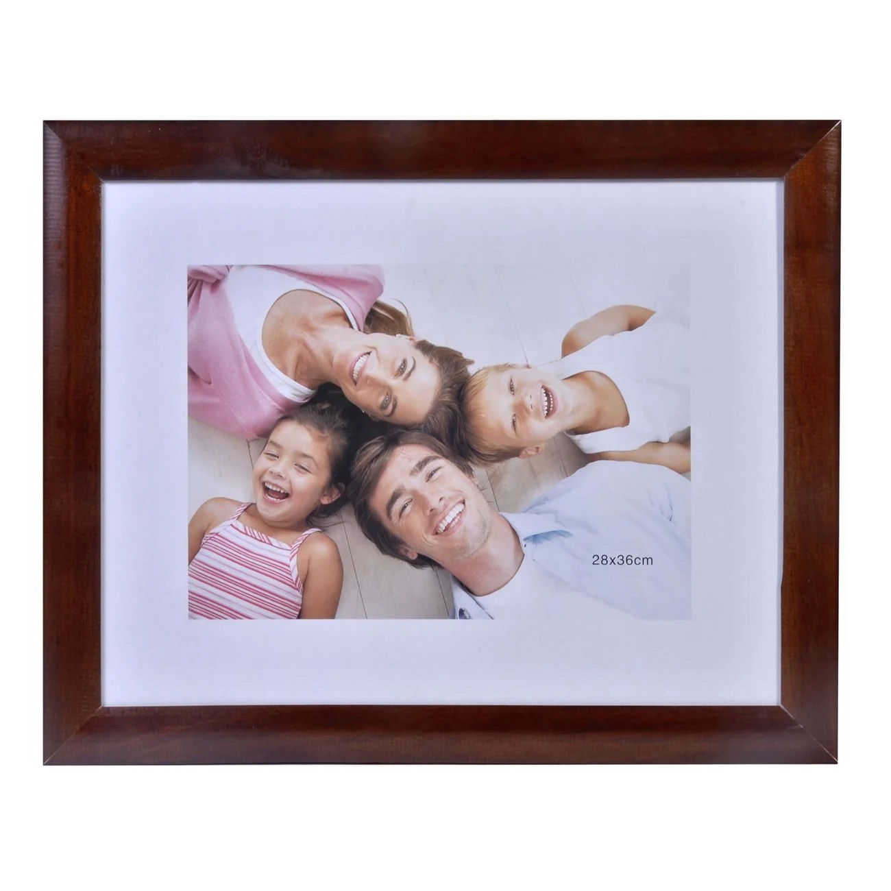 Rama foto din lemn, maro - 1 poza de 36x28cm Rama foto din lemn, maro - 1 poza de 36x28cm