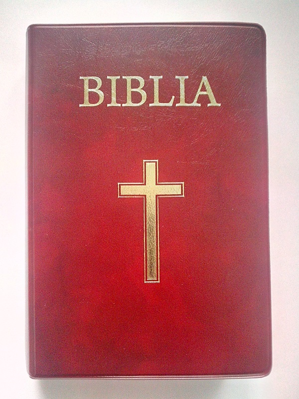 Biblia marime medie, grena, cu coperta moale, cu trimiteri, cu cruce [CB 053 PVC]