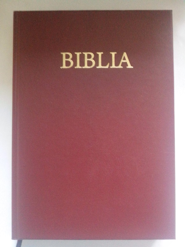 Biblia mare, coperta tare, grena, scris mare, fara cruce [073 CT]