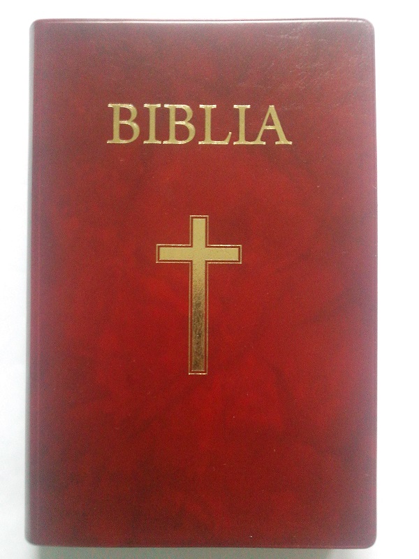 Biblia medie, coperta moale, grena, cu cruce [063 CM]