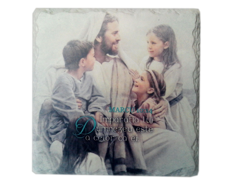 Aplica vintage patrata - Imparatia lui Dumnezeu Aplica vintage patrata - Imparatia lui Dumnezeu