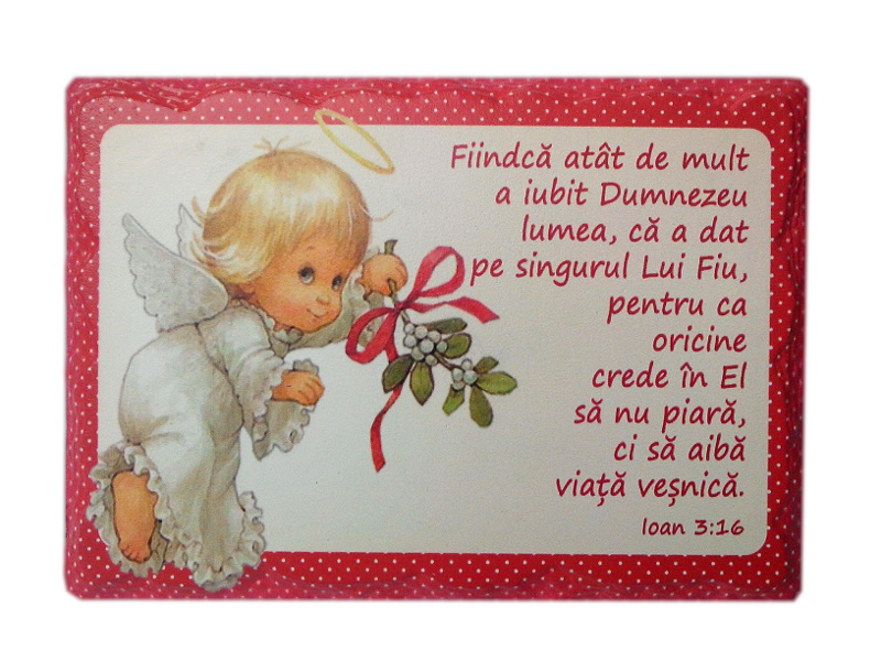 Aplica vintage dreptunghiulara - Fiindca atat de mult a iubit Dumnezeu lumea Aplica vintage dreptunghiulara - Fiindca atat de mult a iubit Dumnezeu lumea