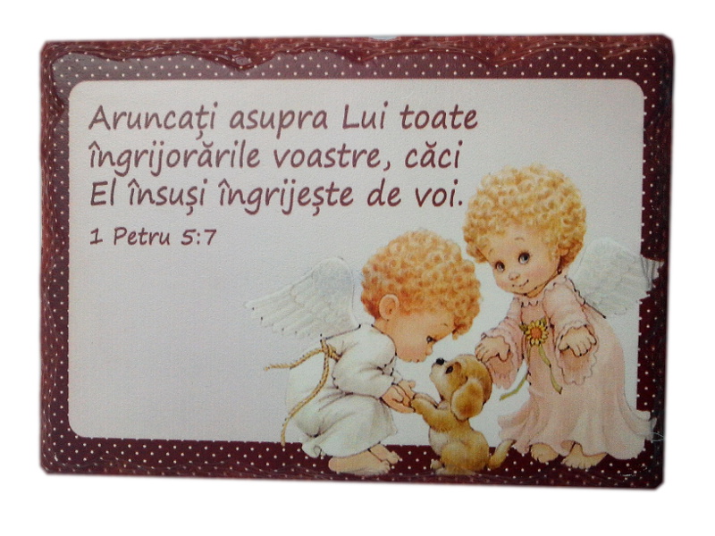 Aplica vintage dreptunghiulara - Aruncati asupra Lui toate ingrijorarile voastre Aplica vintage dreptunghiulara - Aruncati asupra Lui toate ingrijorarile voastre