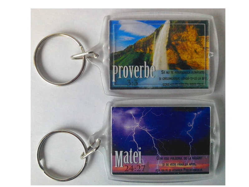 Breloc din plastic - Sa nu te paraseasca bunatatea/ Cum iese fulgerul